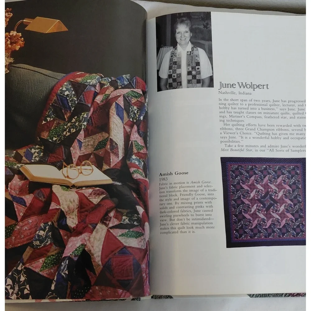 Great American Quilts 1989 Oxmoor House Vintage Quilt Pattern Book Paperback